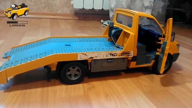 Mercedes Tow review. Обзор Мерседеса Эвакуатора. Игрушечный Эвакуатор | Loading review смотреть онлайн