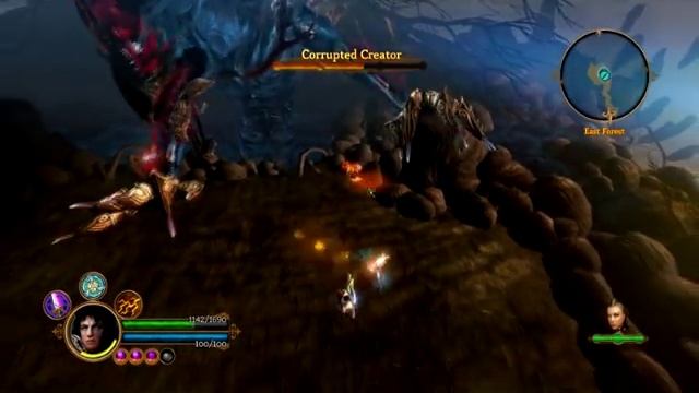 Dungeon Siege 3 III Gameplay best equipment (Glitch) boss fight смотреть онлайн