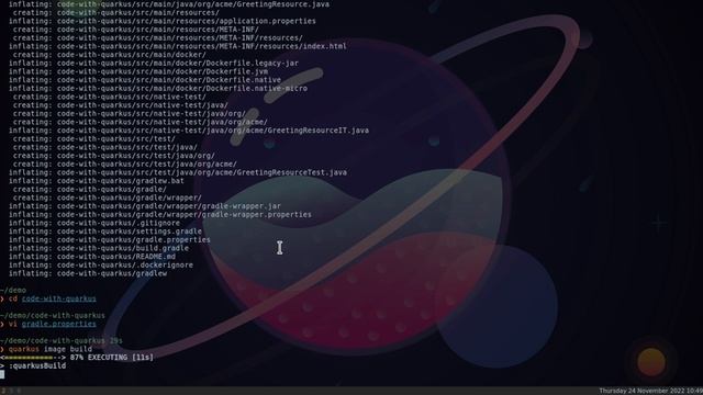 Quarkus Image CLI Demonstration смотреть онлайн