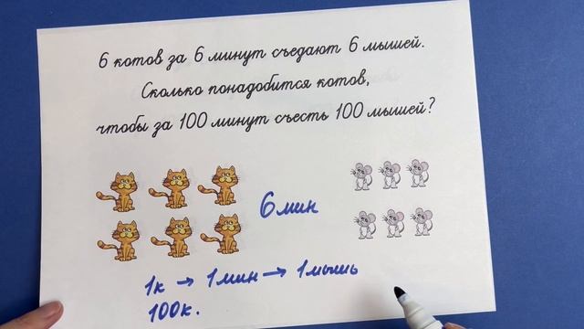 Задача про котов и мышей. Попробуйте не ошибиться при решении! смотреть онлайн