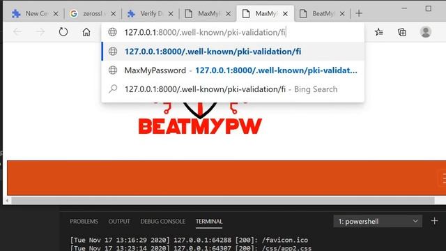 Laravel: make a file available to download specifically for ZeroSSl to verify you own a domain. смотреть онлайн