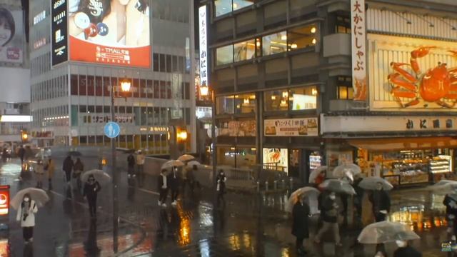 улица Дотонбори Осака Япония 23 января 2022 г.mp4