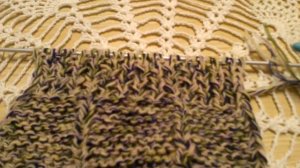 Тапочки следочки детские на двух спицах Простые и красивые .Возраст 3-3,5 года.