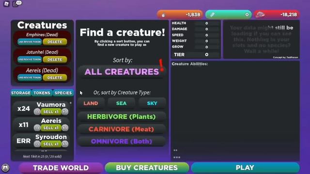VOID CREATURE ENCOUNTER- MY GAME WAS CORRUPTED? | Creatures of Sonaria смотреть онлайн