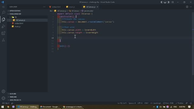 Javascript game Engine | EP. 1 | Set up the canvas trough Javascript. смотреть онлайн