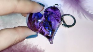 1 день и БРЕЛОК сердечко своими руками из эпоксидной смолы готов! Красивое украшение ручной работы