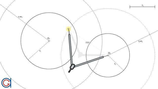 How to Link two given Circles Knowing the Radius of their Tangent Arcs смотреть онлайн