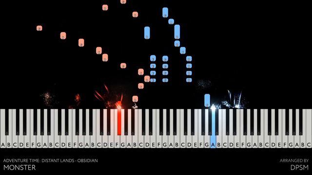 Adventure Time: Distant Lands - Obsidian - Monster - Piano Tutorial смотреть онлайн