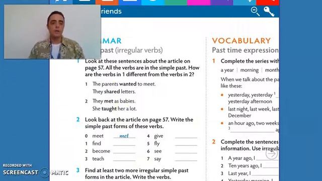 Great Time 2 Unit 6 Grammar Simple Past Irregular Verbs Part 2 смотреть онлайн