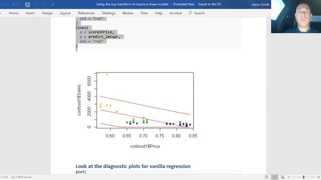 Using the log-transform to improve linear models смотреть онлайн