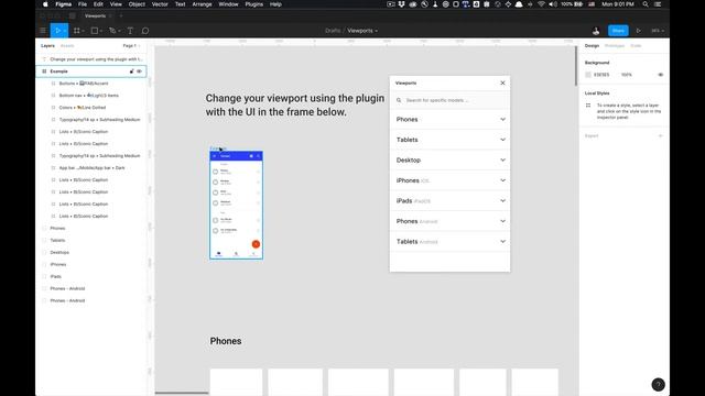 How to use the Viewports Figma Plugin смотреть онлайн
