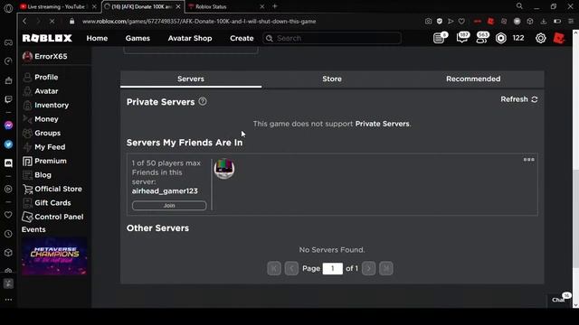 Streaming until i can play roblox again (Bad Request 400) смотреть онлайн