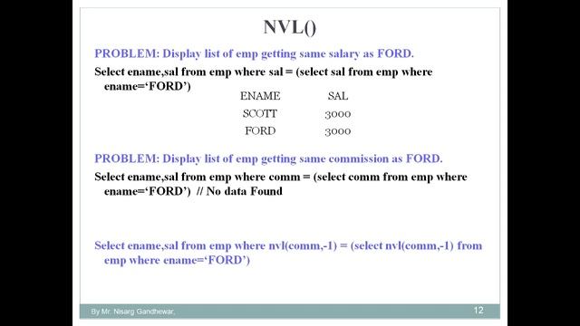 S25 NVL Function in SQL смотреть онлайн