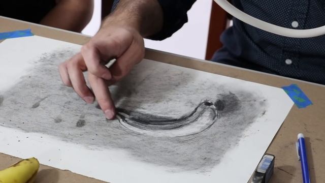 Charcoal Drawing Animation: Step by Step Demo for Beginners смотреть онлайн
