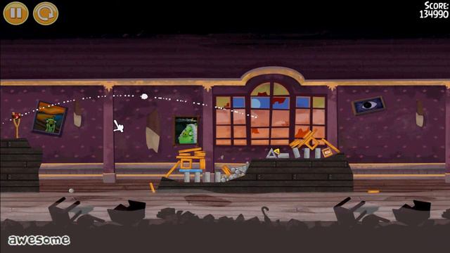 Angry Birds Seasons Haunted Hogs - Bonus #1 / 3 stars смотреть онлайн