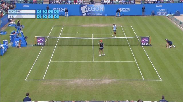 Li Na's 2013 Aegon International first round win against Alize Cornet смотреть онлайн