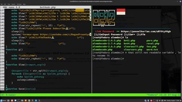 [DEMO] Php Tool: Decode Php Obfuscator ALOM | ANTITAMPER #alom #php смотреть онлайн