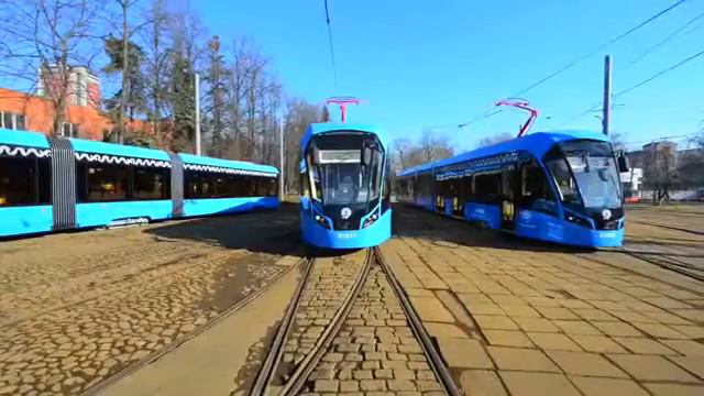 Новый Российский ТРАМВАЙ в Москве, эксклюзивное видео 2017 смотреть онлайн