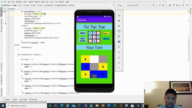 Android Studio Tic-Tac-Toe Game Tutorial | Part - 0 | Preview | Using Kotlin смотреть онлайн