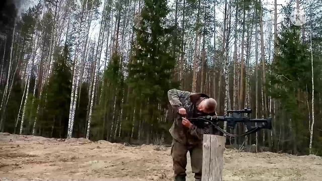 Пристрелка открытого прицела на карабине 