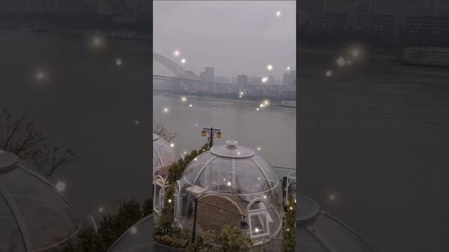PC dome house used as restaurant riverside Chongqing China смотреть онлайн