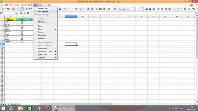 libreoffice calc define ranges and select ranges смотреть онлайн