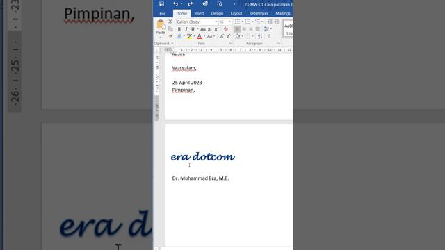 Tips Padatkan 2 Lembar Konten Surat Tanggung Menjadi 1 Lembar смотреть онлайн