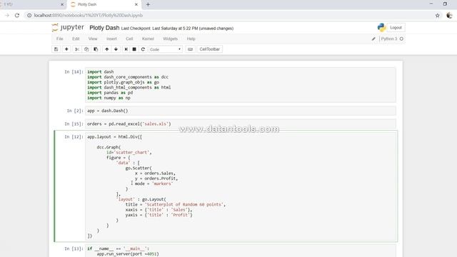 Creating Real time chart form Pandas Dataframe in Plotly Dash | Plotly Dash Tutorial Part -8 смотреть онлайн