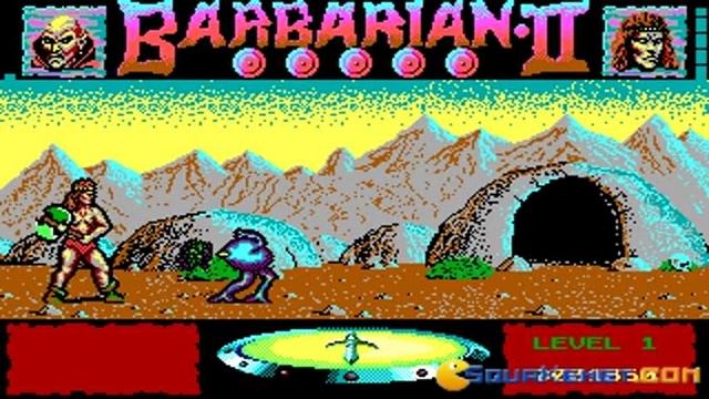 Barbarian 2 Gameplay (PC Game, 1989)