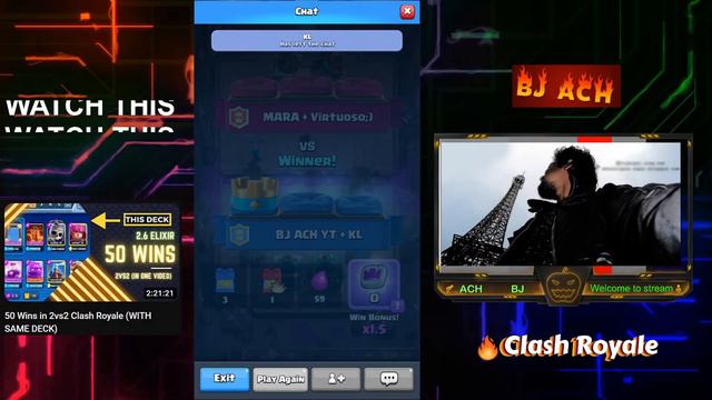 🇳🇵 🎮 2vs2 LIVESTREAM | DECK CLASH ROYALE смотреть онлайн