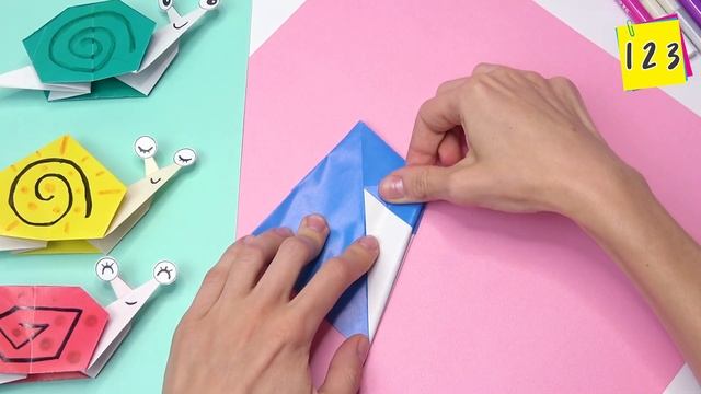 DIY paper toys | ORIGAMI SNAIL смотреть онлайн