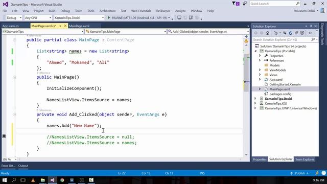Refresh ListView in Xamarin Forms смотреть онлайн
