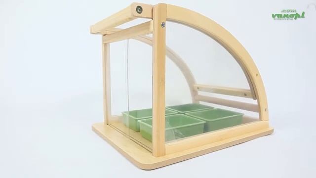 Деревянная игрушка для конструирования домика "ECO Greenhouse" HAPE Китай (бамбук) смотреть онлайн