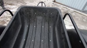 Тележка для мопедов типа Альфа, с установленным "корытом"