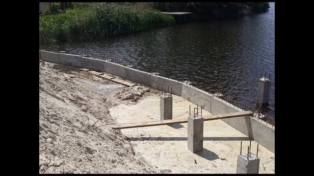 Берегоукрепление бетоном смотреть онлайн