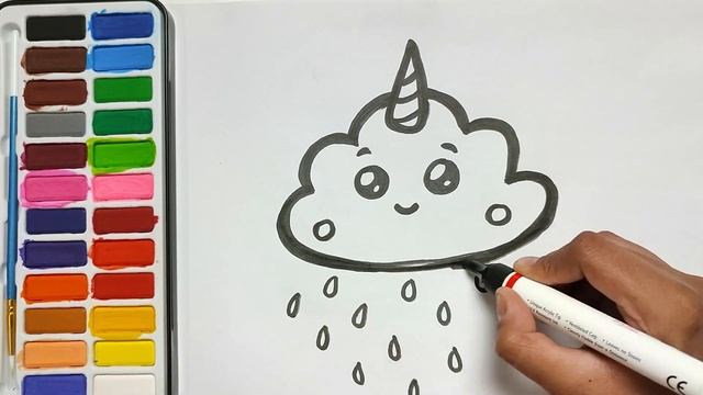 How to draw clouds for kids-Learn how to draw смотреть онлайн