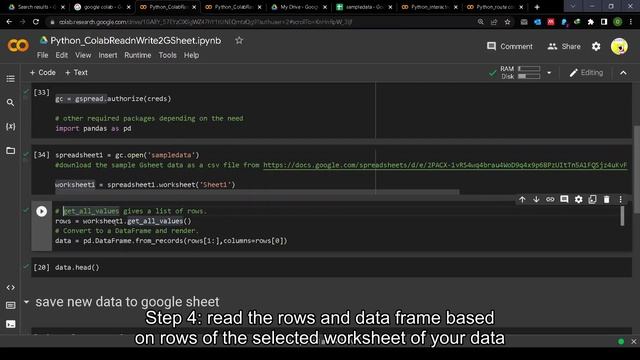 How to read and save data from Google Sheets in Python смотреть онлайн
