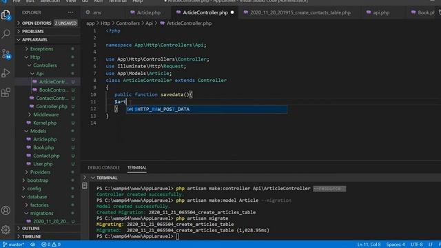 How to create RESTful API using Laravel 8 for Android and IOS Applications | UPDATE PART 1 смотреть онлайн