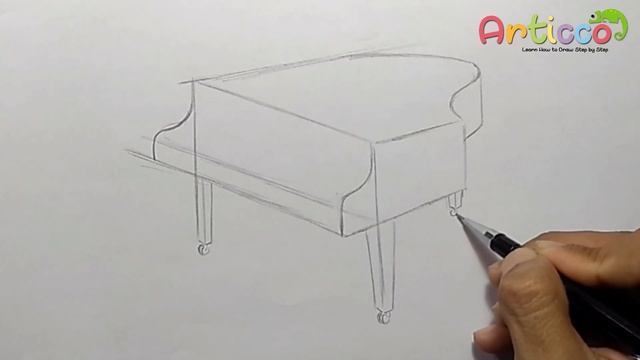 How to Draw Grand Piano Easy #Piano смотреть онлайн