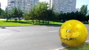 Pacman vs Ghosts. Pacman in real life