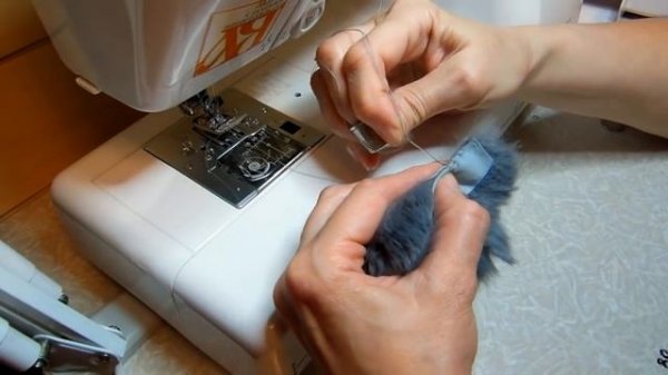 Ручной скорняжный шов