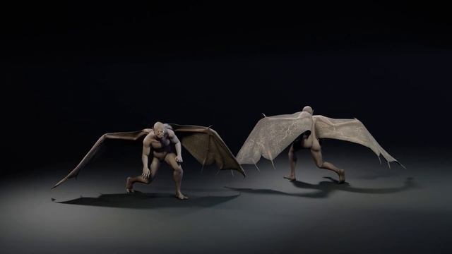 Preview 3D model Character Monster Bat. Game Ready. Updates animations. смотреть онлайн