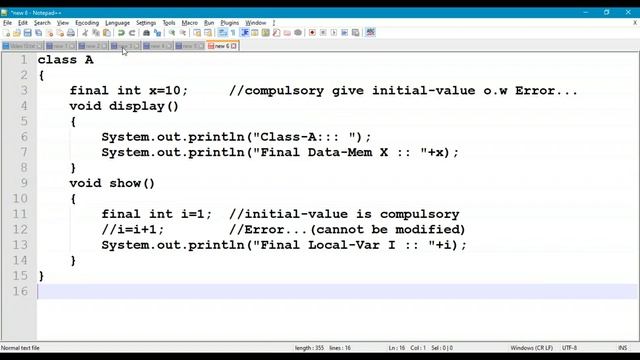 10. CONSTANTS in Java-Program смотреть онлайн