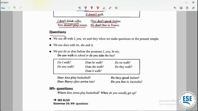 មេរៀនទី 3៖ Present Simple-Negative and Questions [Elementary Language Practice] смотреть онлайн