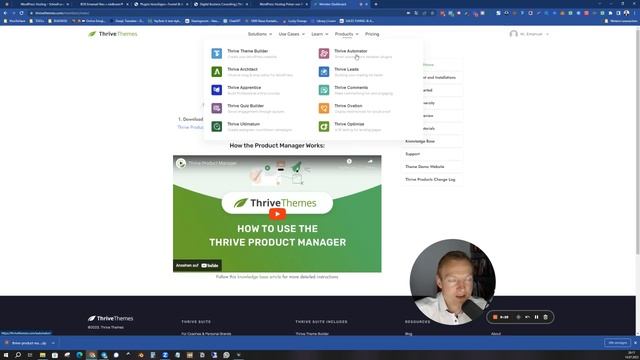 Teil 2 Wordpress Website erstellen - Thrive Themes Tutorial installieren und WP Security 2023 смотреть онлайн