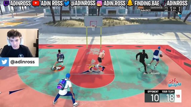 BRONNY, RONNIE 2K AND ADIN ROSS TAKE ON NBA 2K21 PARK... Who got sold?? смотреть онлайн