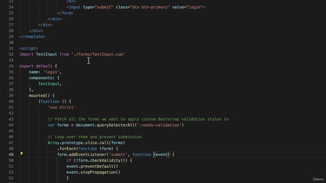 04 - Routing with the Vue - 006 Creating and implementing a re-usable Form tag component смотреть онлайн