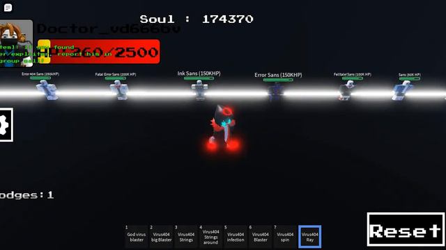 Undertale Battle Of Multiverse Remake | Overkill404 sans + Virus404 sans showcase смотреть онлайн