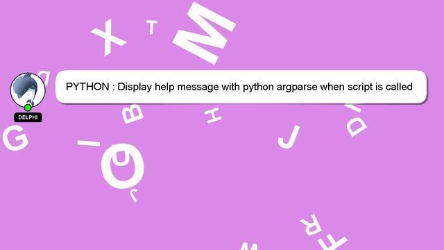 PYTHON : Display help message with python argparse when script is called without any arguments смотреть онлайн