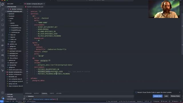 W19D4: Docker Compose Dev/Prod Template смотреть онлайн